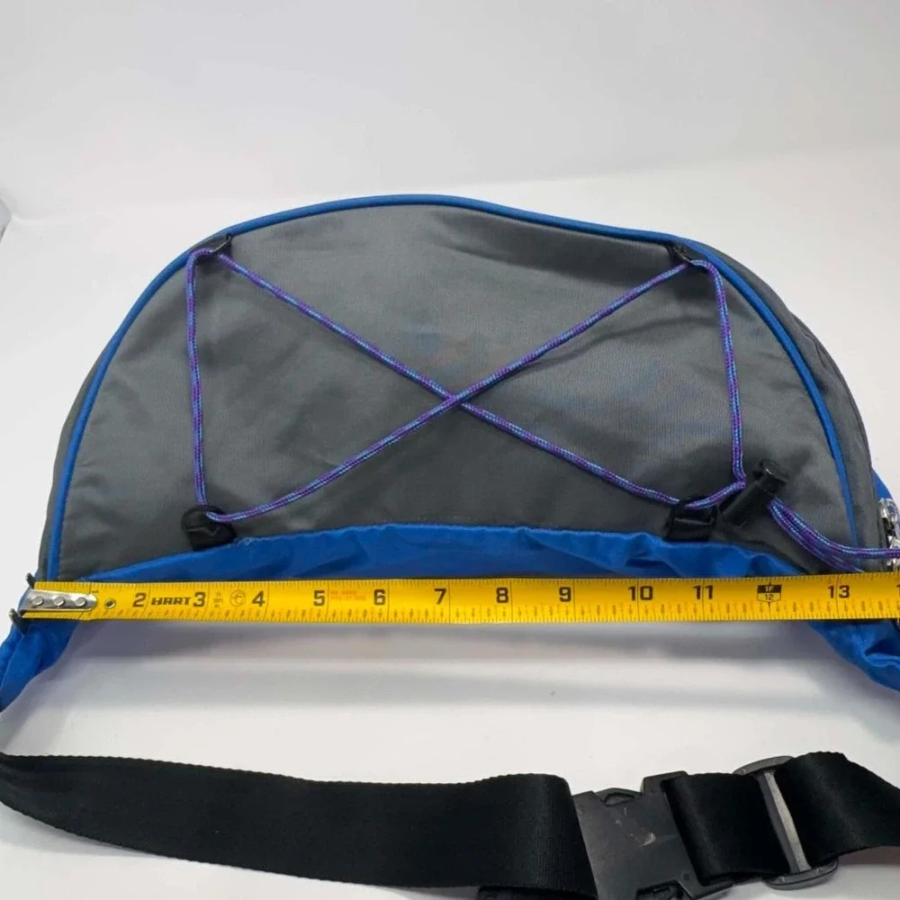 VTG LL Bean Waist Pack Blue Gray Purple Gorpcore Hiking Deluxe Medium Fanny Pack